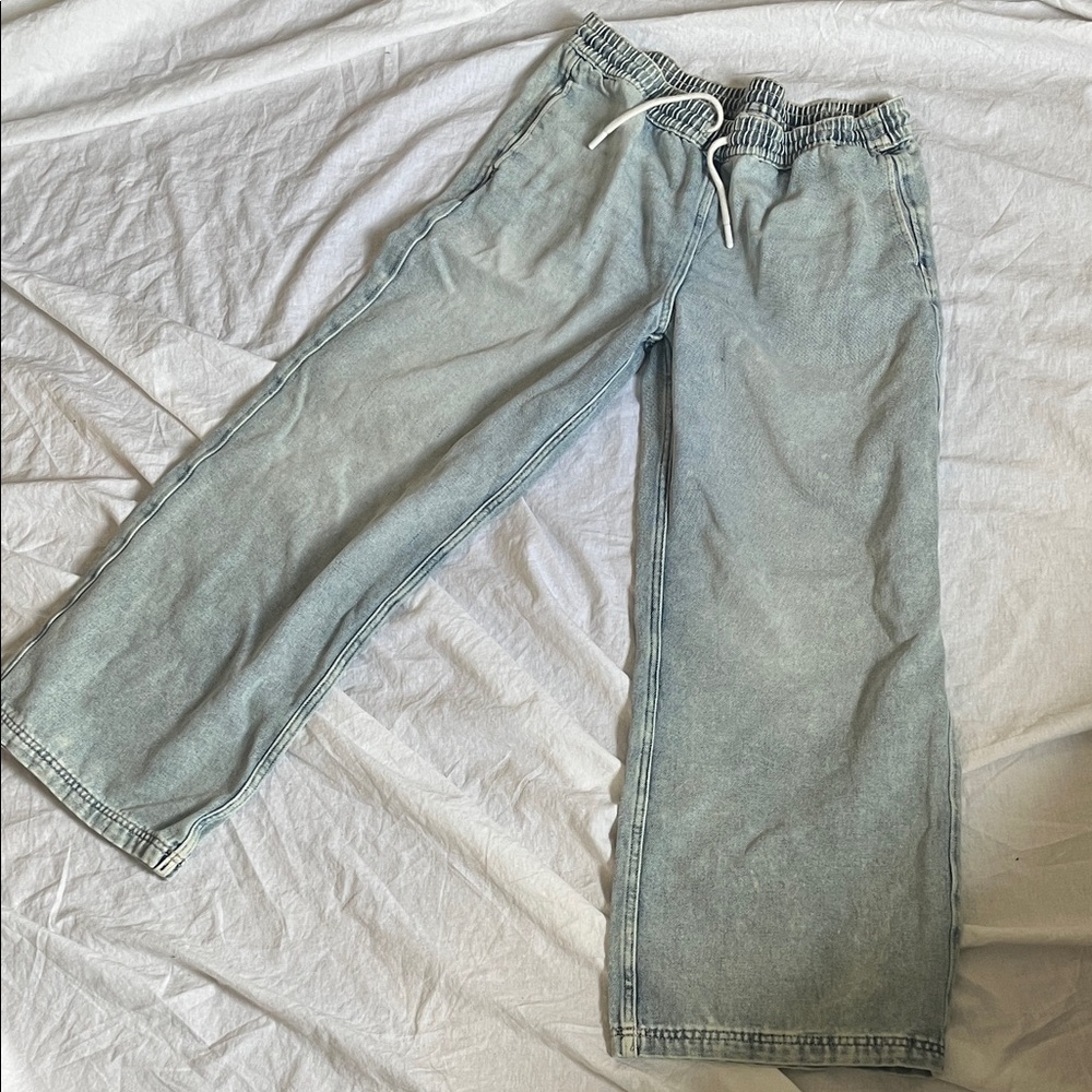 H&M Light Wash Wide Leg Jeans